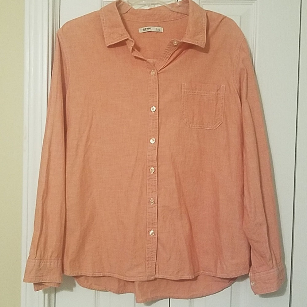 Old Navy Salmon Pink Button Down